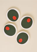 Pimento Olive Coasters - One & Only Paper