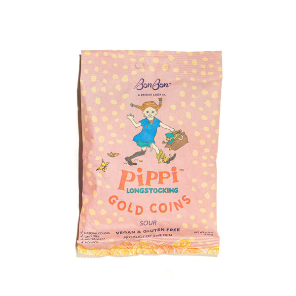 Pippi Longstocking Gold Coins Swedish Candy Fish - Bonbon