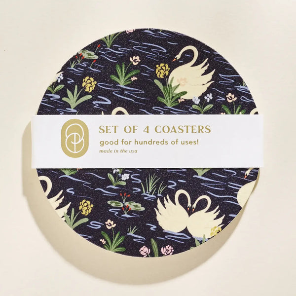 Swan Pond Coasters - One & Only Paper