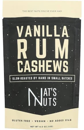 Vanilla Rum Cashews - Nat's Nuts