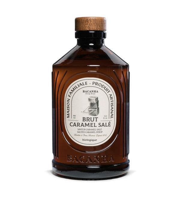 Raw Salted Caramel Syrup Organic 400ml - Bacanha