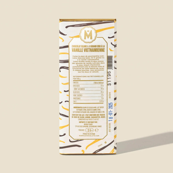 White Chocolate 44% Vietnamese Vanilla Mini (Spooky Owl), 24g - Marou Chocolate