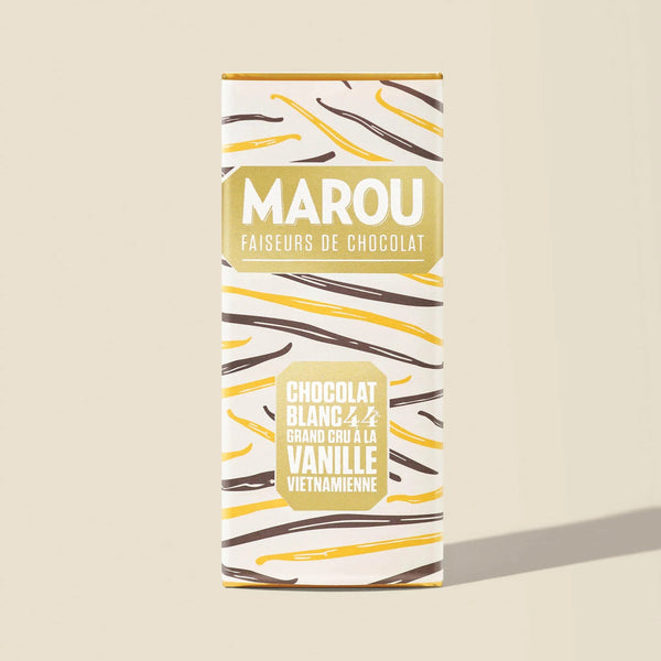 White Chocolate 44% Vietnamese Vanilla Mini (Spooky Owl), 24g - Marou Chocolate