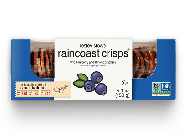 Wild Blueberry & Almond Crackers - Raincoast Crisps
