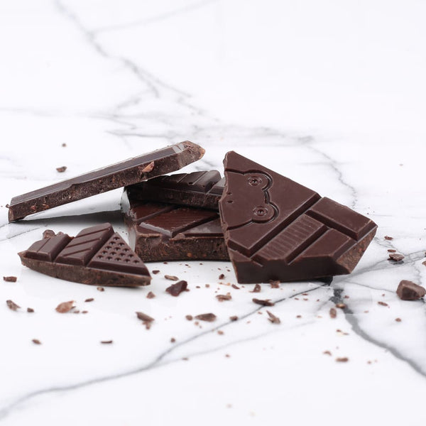 Dark choc bar w/ cocoa nibs, la Tour Eiffel sauvage bio 30g - Le Chocolat des Francais