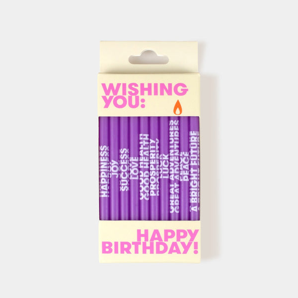 Birthday Candles Purple - 54 Celsius