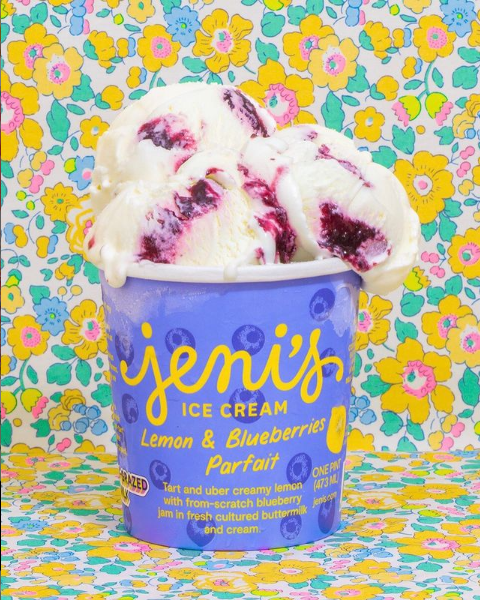 Lemon and Blueberries Parfait - Jeni's Splendid Ice Cream
