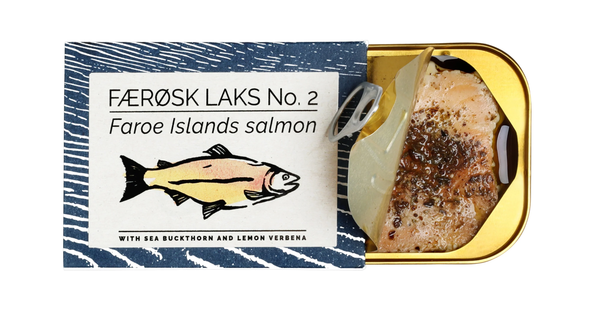 Fangst Færøsk Laks Faroe Islands Salmon w/ Sea Buckthorn & Lemon Verbena
