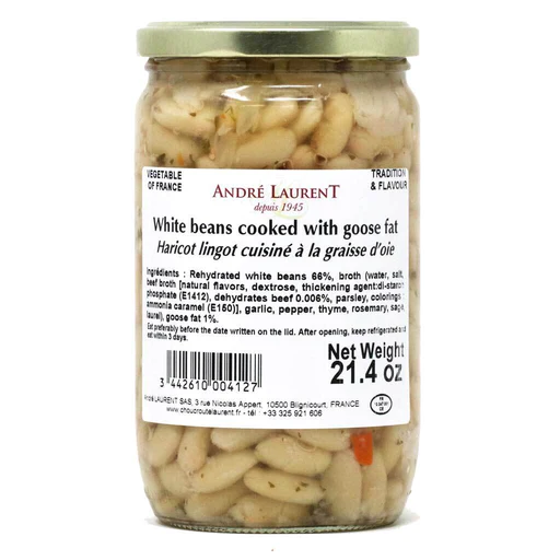 André Laurent  White Beans Cooked in Goose Fat