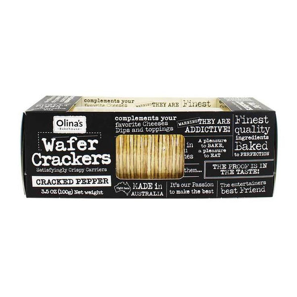 Black Pepper Wafer Crackers - Olinas