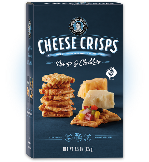 Asiago & Cheddar Cheese Crisps - John Wm. Macy's