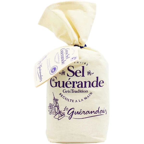 Le Guérandais Coarse Grey Sea Salt from Guérande (750g Linen Bag)