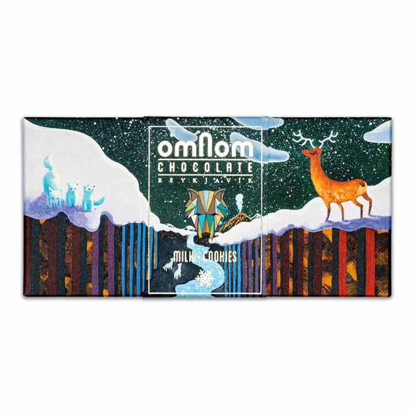 OmNom Milk & Cookies Chocolate Bar (Winter Seasonal)(Chocolate Maker)