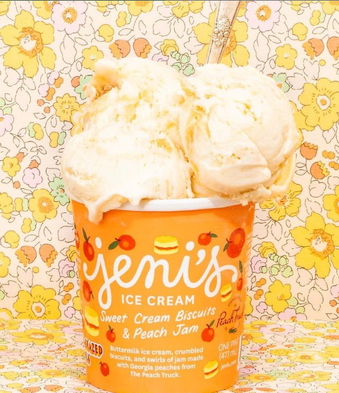 Sweet Cream Biscuits & Peach Jam - Jeni's Splendid Ice Cream