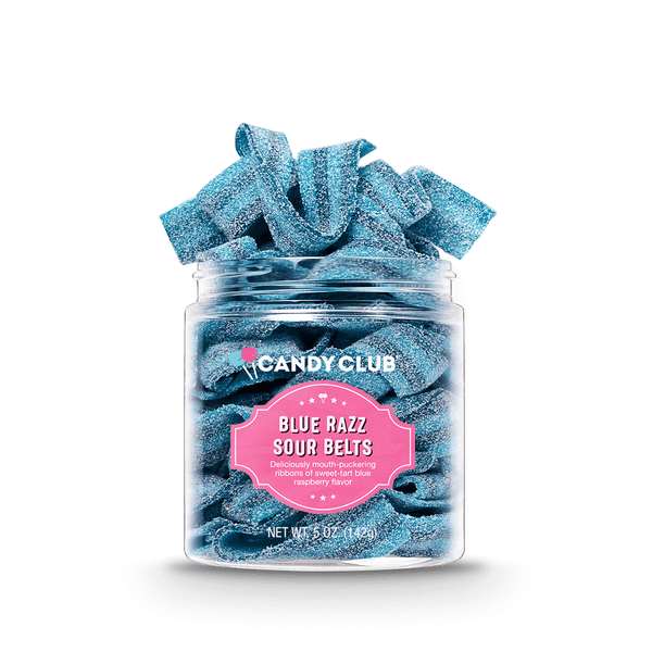 Candy Club Blue Raspberry Sour Belts (Small Size)