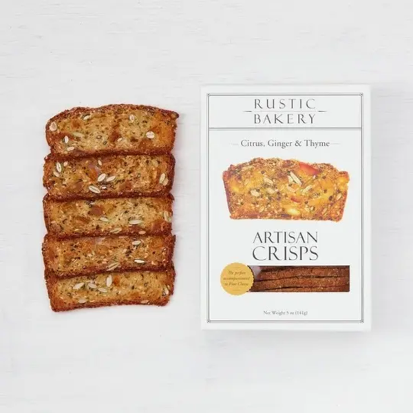 Rustic Bakery - Artisan Crisps - Citrus, Ginger & Thyme Box
