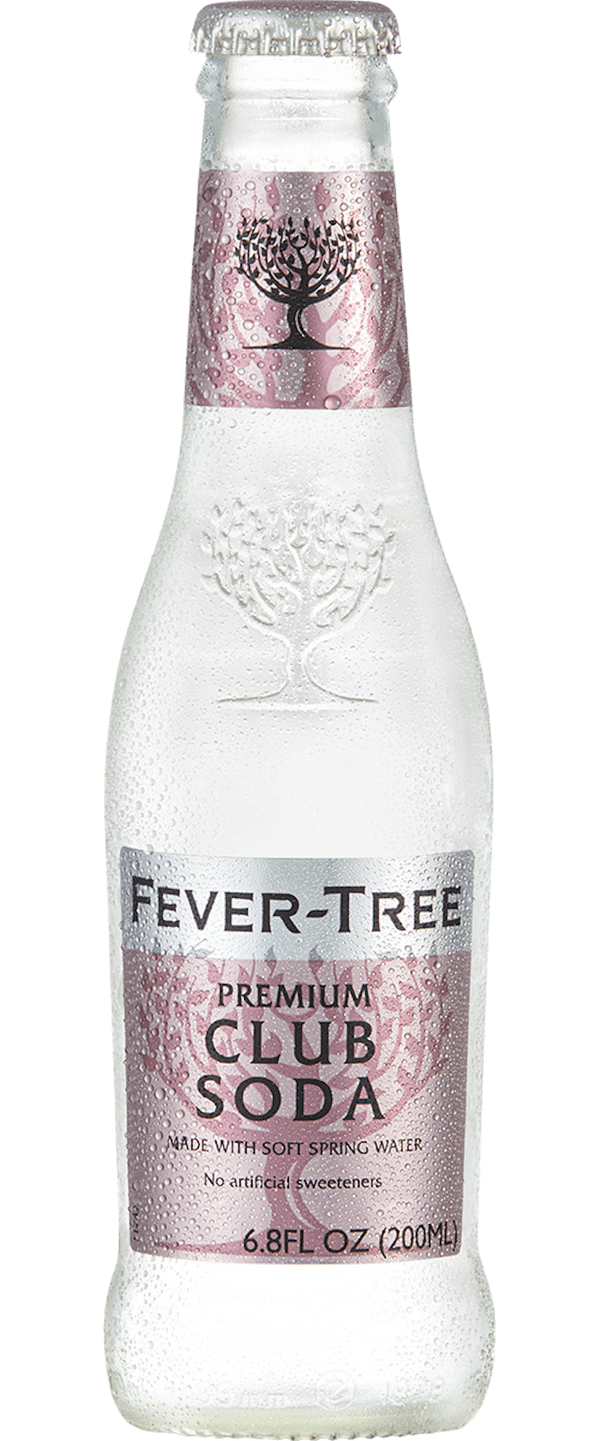 Fever Tree Club Soda 4 Pack (200 ml Bottles)