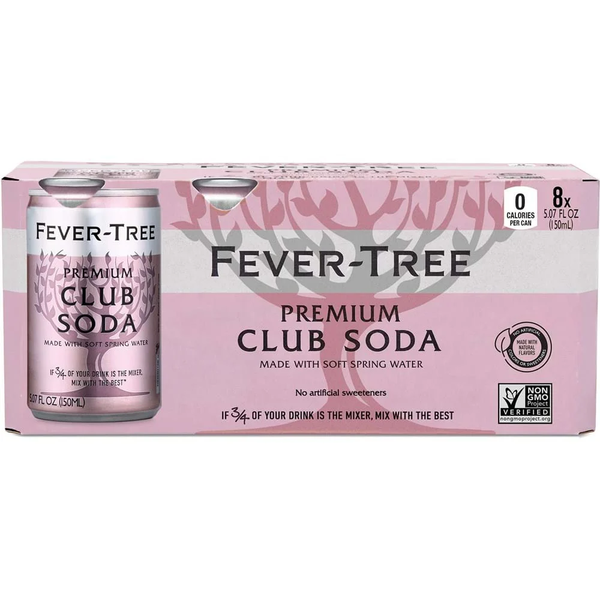 Fever Tree Club Soda 8 pack (150 ml cans)