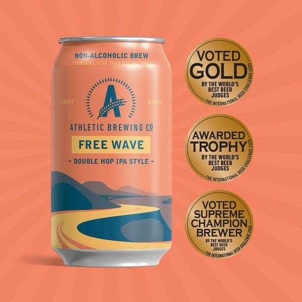 Athletic Brewing Co Free Wave NA Double IPA