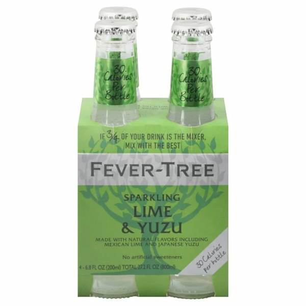 Fever Tree Sparkling Lime & Yuzu (200 ml Bottles)d