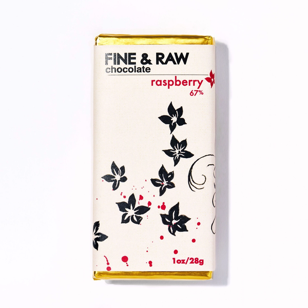 Fine & Raw Raspberry Chocolate Bar (67% cacao)(Chocolate Maker)