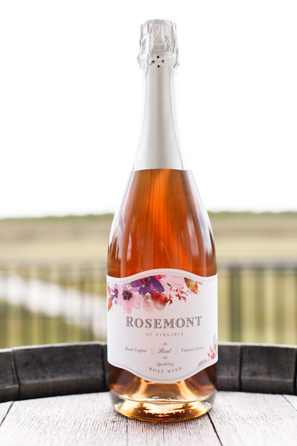 Rosemont Winery Sparkling Rose Wine Extra Brut
