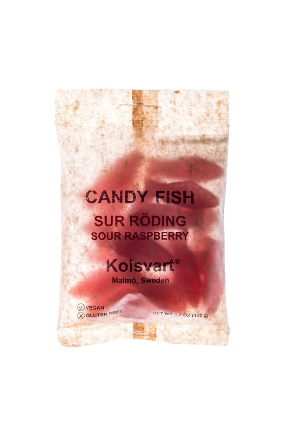 Kolsvart - Sur Roding (Char) - Sour Raspberry Fish Candy