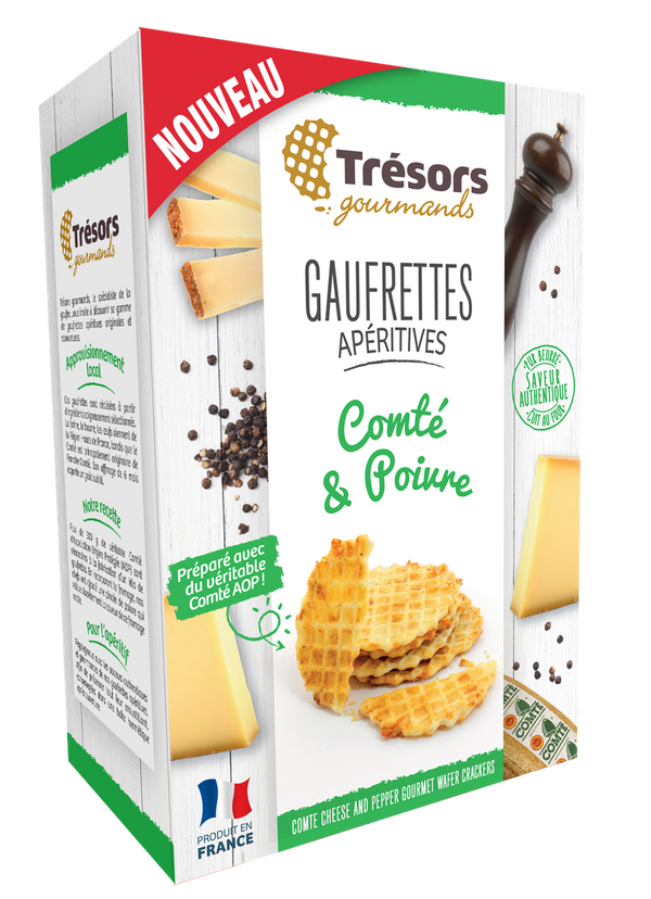 Butter crackers with Comté & Pepper - Tresors