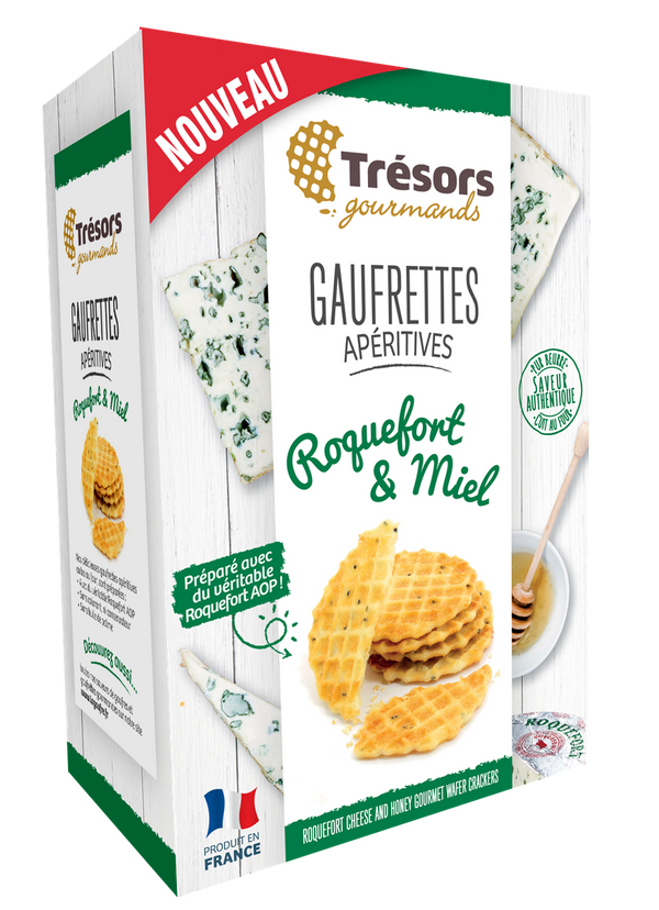 Butter crackers with Roquefort & Honey - Tresors